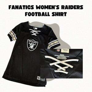 Las Vegas Raiders Womens Standard Lace Up Tee Shirt